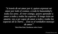 Enseñanzas sobre el amor, Thich Nhat Hanh